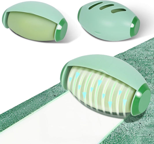 Reusable Lint Roller for Clothes, Mini Lint Roller Travel Size, Washable Pet Hair Remover | Extra Sticky, Portable, Forestgreen-Mediumaquamarine, 2.559In*3.94In